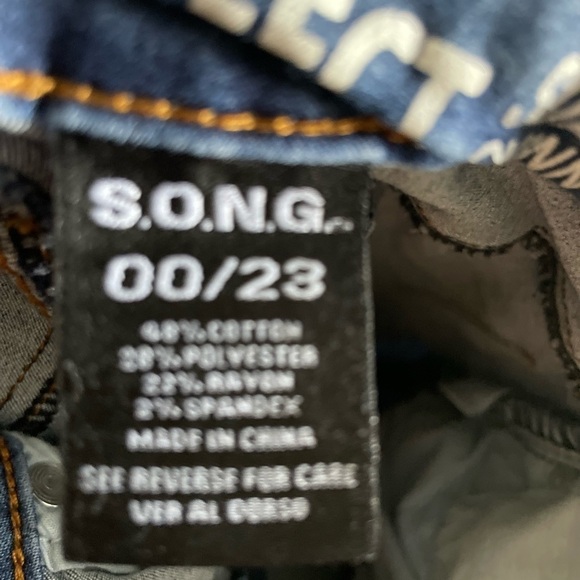 S.o.n.g women’s denim skinny jeans size 00 - Picture 4 of 8